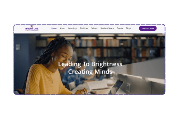 Brightline school site by Lazim MV, Lazim Latheef web developer